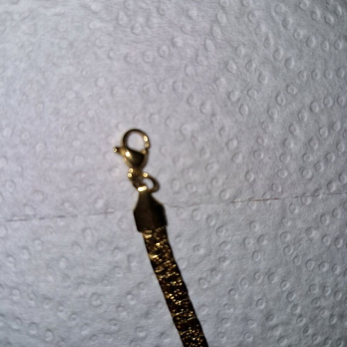 Stainless steel bracelet gold tone new
