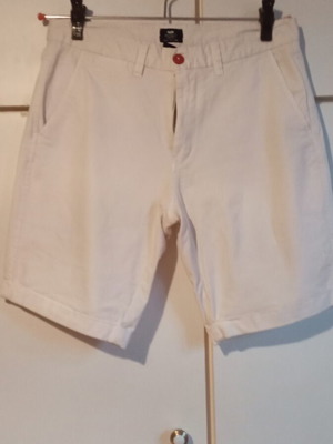 Cotton Unisex Bermuda shorts used, size M, white