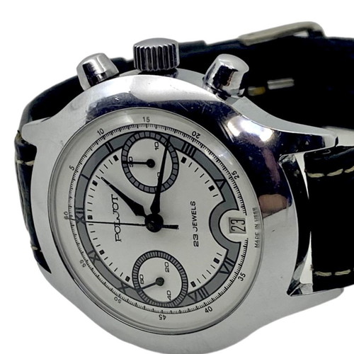 Poljot chronograph mechanical vintage 1980 men's 38mm with 23 jewels
