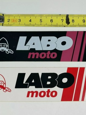Labo Moto motorcycle stickers like new, 80s