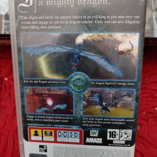 Eragon game for PlayStation Portable like new with booklet