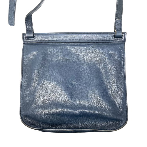 Longchamp blue leather crossbody bag used