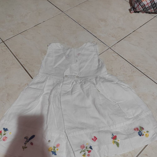 Mayoral summer dress for girls size 7 white with flowers like new