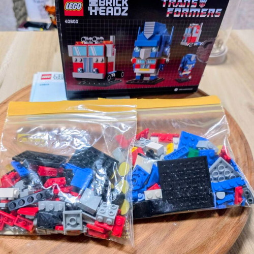 LEGO BrickHeadz Transformers Optimus Prime Robot and Vehicle used