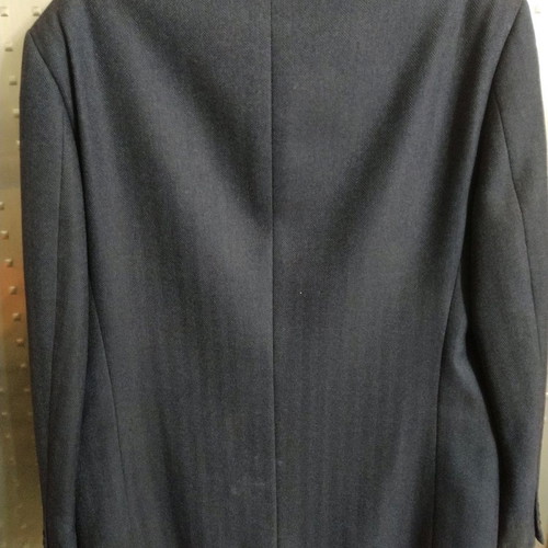 Men's jacket used, 100% virgin wool, blue, size M
