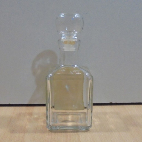 Old Italian glass vinegar bottle used