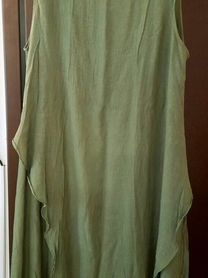 Plus size 5XL maxi dress like new, khaki boho style