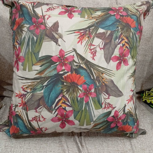 Boho decorative pillow 55x55 cm with zipper