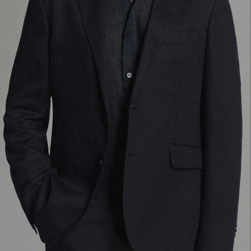 Wool jacket Mango like new, blue, small defect on shoulder