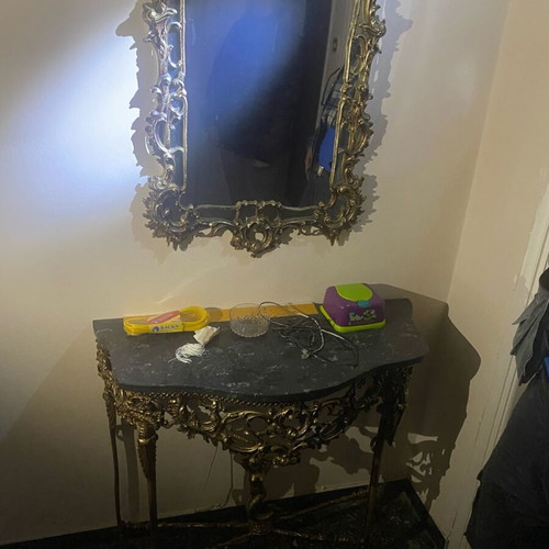 Entrance furniture - console with marble