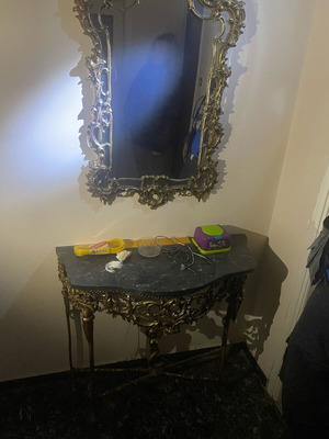 Entrance furniture - console with marble