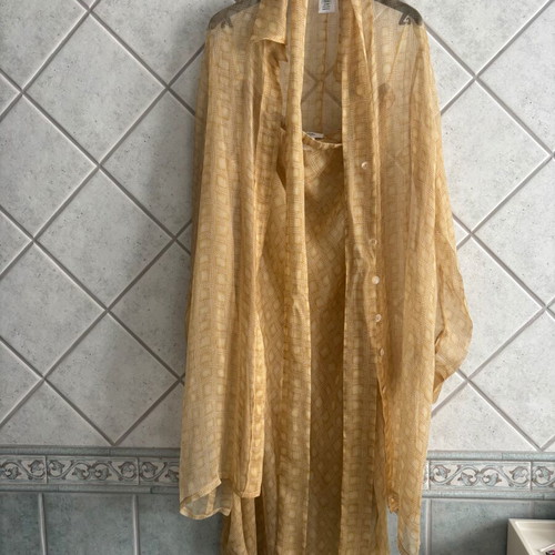 Whistles London vintage silk dress and blouse set, UK 14