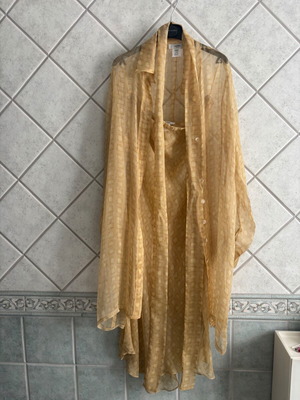 Whistles London vintage silk dress and blouse set, UK 14