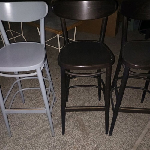 Wooden bar stool in black, like new