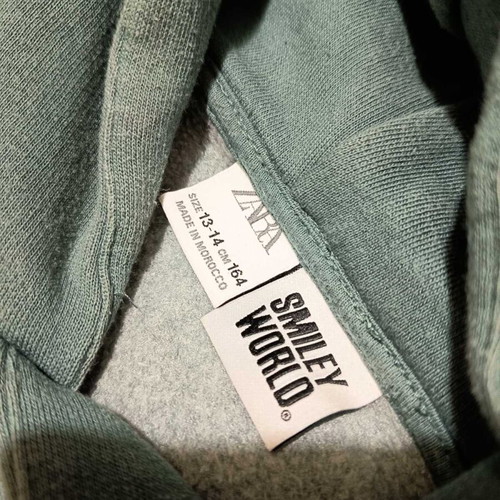 Green hoodie Zara like new