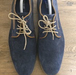 Bugatti original men's shoes new, fabric and leather, size 43