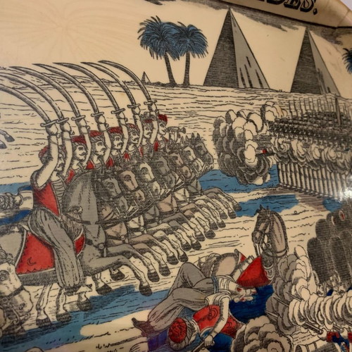 Decorative tray used Napoleon Bonaparte Battle of the Pyramids