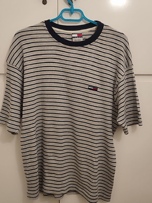 Vintage Tommy Jeans long-sleeve striped shirt, size XL