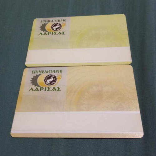 Epimelitirio Larissas membership cards new, set of 2