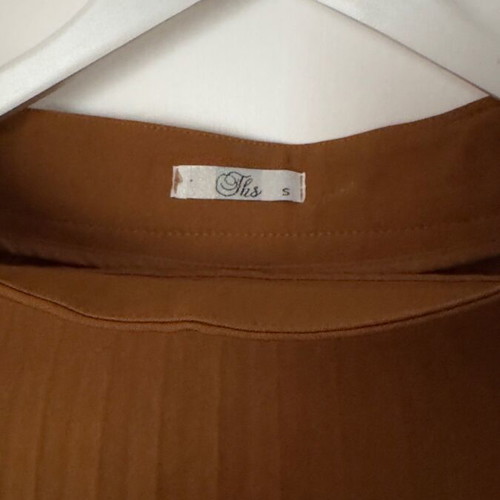 Midi pleated skirt Thesis size S like new brown orange