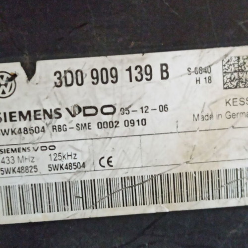 Ignition module 3D0 909 139 B for VW used