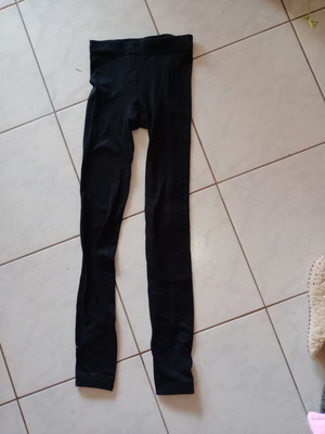 Thermal leggings used, black, sizes S and M