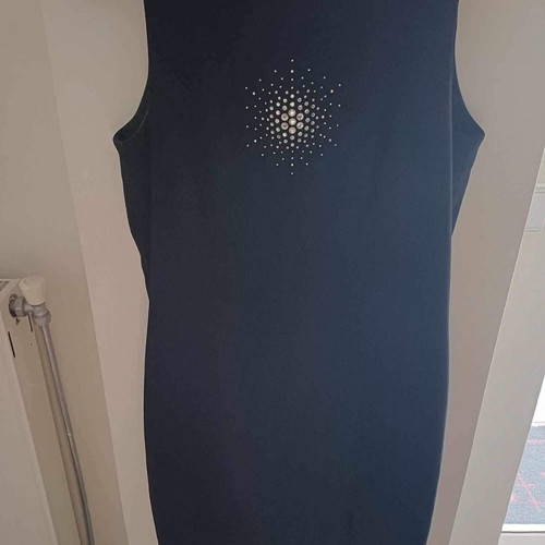 Stenia dress used, black, size 48 with matching jacket
