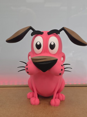 Courage the Cowardly Dog 3D Print Figure 20 cm like new
