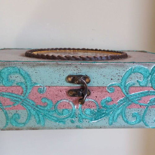 Christmas box handmade wooden new 29×21×8 cm