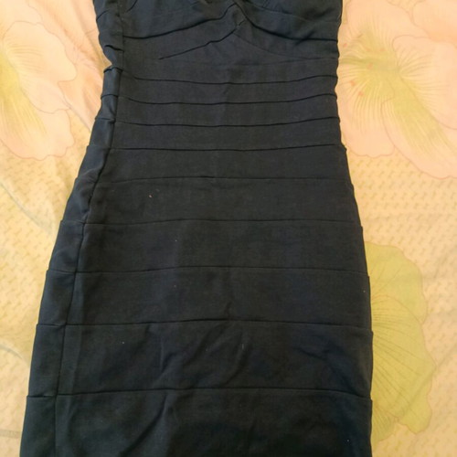 Women's dress used, size M, dark blue