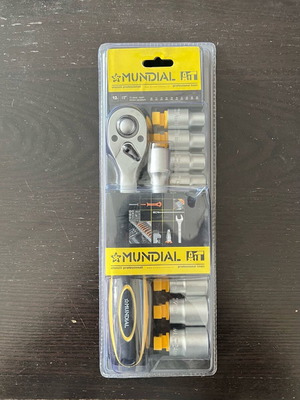 Mundial Tools ratchet set with sockets new