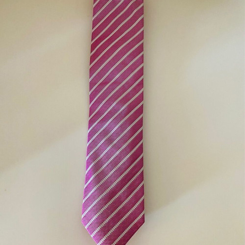 The Bostonians Silk Tie new, gray and pink