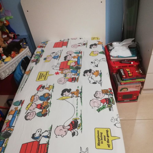 Two children's cribs convertible to beds with LaTeX mattresses