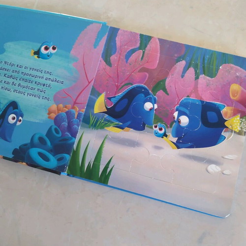 Nemo children's book-puzzle like new, finding Dory