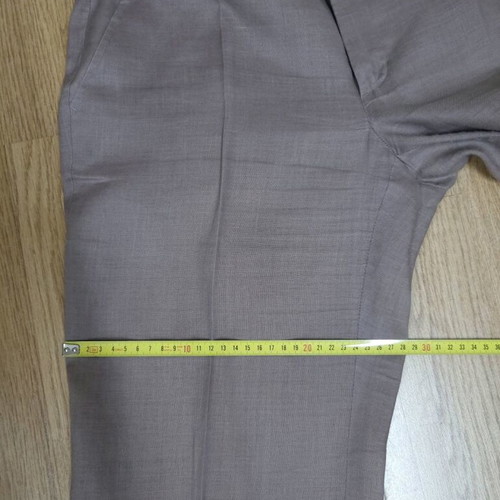 Zara women's linen pants like new, size L, earthy color