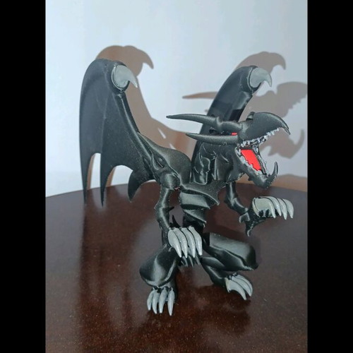 Red Eyes Black Dragon 3D printed figure like new