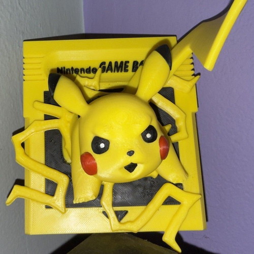 3D Printed Φιγούρα Pikachu Game Boy Breaking κατόπιν παραγγελίας
