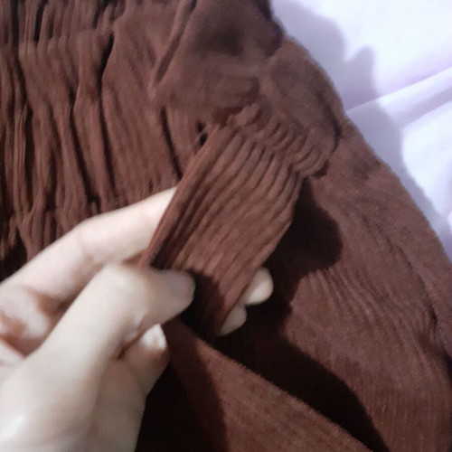 Mini corduroy skirt brown with integrated belt new