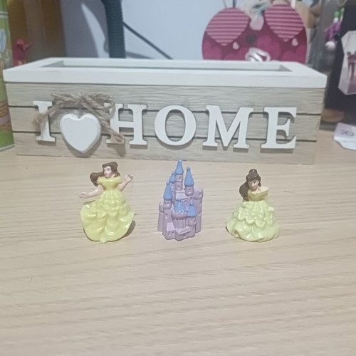 Princess figures set with Beauty and the Beast miniatures, like new