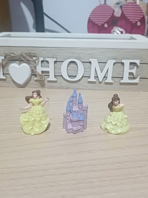 Princess figures set with Beauty and the Beast miniatures, like new