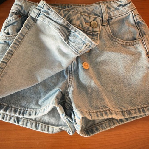 Zara denim shorts for girls 7-9 years with two Shein cotton shorts
