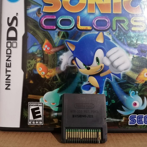 Sonic Colors NTSC Nintendo DS game with case, non-working