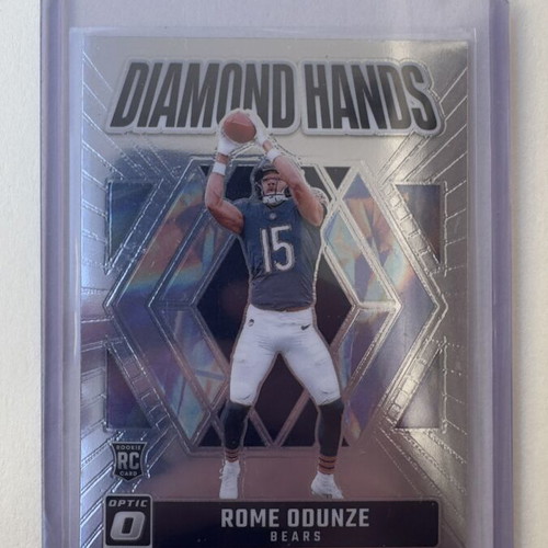 Rome Odunze RC Bears Diamonds Hands Optic Donruss 2024 like new