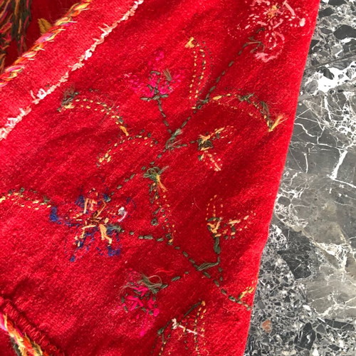Cretan woven textile used with bird design