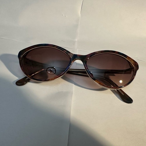 Tauschek Vintage Sunglasses multicolor acetate frame brown lenses