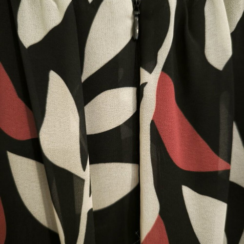 Φόρεμα maxi με floral print σαν καινούργιο, μαύρο και κόκκινο