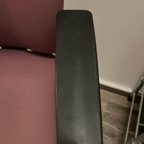 Student office chair refurbished with adjustable height and backrest