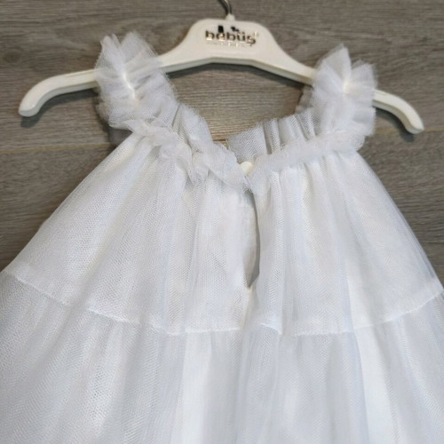 Pierre Cardin Baptism Dress like new with tulle and butterfly details