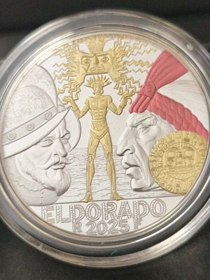 2025 France Official Colored Numbered Silver Proof 10 Euro Eldorado Coin