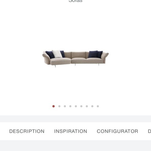 B&B Italia Dambo Couch like new with invoice and papers